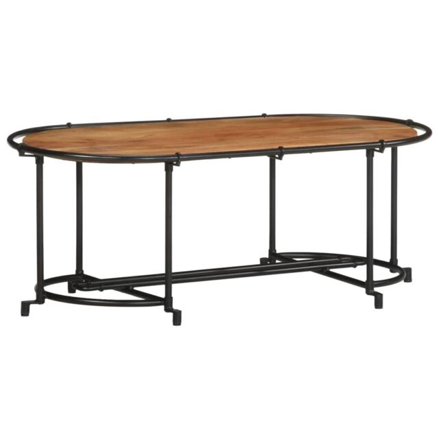 Berkfield Home Coffee Table 110x55x40 cm Solid Wood Acacia in Brown - Size: 110 x 55 x 40 cm - image 1