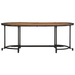 Berkfield Home Coffee Table 110x55x40 cm Solid Wood Acacia in Brown - Size: 110 x 55 x 40 cm - thumbnail 4