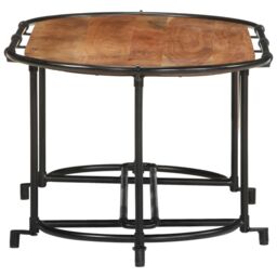 Berkfield Home Coffee Table 110x55x40 cm Solid Wood Acacia in Brown - Size: 110 x 55 x 40 cm - thumbnail 5