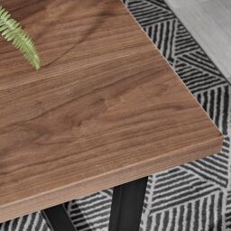 FurnitureboxUK Kylo 120cm 4-Seater Rectangular Dining Table With U Legs in Brown - thumbnail 4