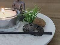 Marco Paul Buddha Zen Garden Tealight Holder in White - thumbnail 4