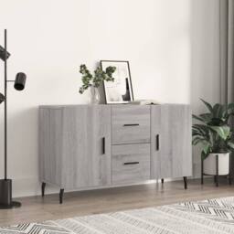 Berkfield Home Sideboard Grey Sonoma 100x36x60 cm Engineered Wood - Size: 100 x 36 x 60 cm - thumbnail 2