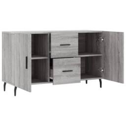 Berkfield Home Sideboard Grey Sonoma 100x36x60 cm Engineered Wood - Size: 100 x 36 x 60 cm - thumbnail 5