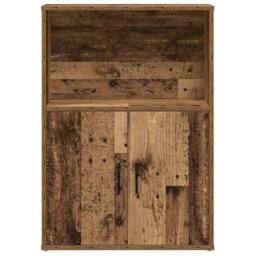 Berkfield Home Durable Bookcase Old Wood 60x24x85 cm Engineered Wood in Brown - Size: 60 x 24 x 85 cm - thumbnail 4