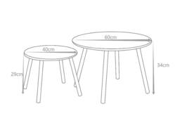 Vente-unique Metal Nesting Tables - Mustard Yellow - MIRMANDE By MYLIA - thumbnail 6