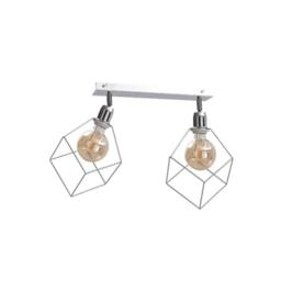 Netlighting Ruben Twin Ceiling Spotlight Silver 53cm 2x E27