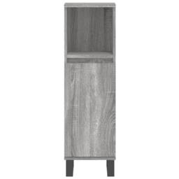 Berkfield Home Modern 3 Piece Bathroom Cabinet Set Grey Sonoma Engineered Wood - thumbnail 8