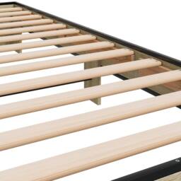 Berkfield Home Bed Frame without Mattress Sonoma Oak 75x190 cm Small Single in Light Tan - thumbnail 7