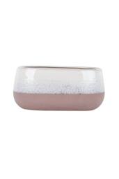 KDMD Hortus Pink & White Bordeaux Stoneware Pot 13cm H x 26cm Dia - thumbnail 2