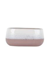 KDMD Hortus Pink & White Bordeaux Stoneware Pot 13cm H x 26cm Dia - thumbnail 7