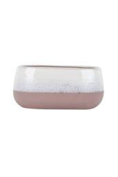 KDMD Hortus Pink & White Bordeaux Stoneware Pot 13cm H x 26cm Dia - thumbnail 6