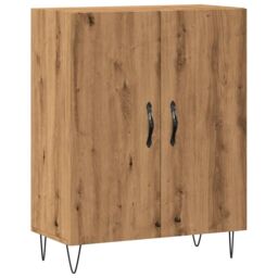 Berkfield Home Sideboard Artisan Oak 69.5x34x90 cm Engineered Wood in Brown - thumbnail 2