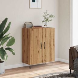 Berkfield Home Sideboard Artisan Oak 69.5x34x90 cm Engineered Wood in Brown - thumbnail 3