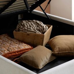 Birlea Lanis Ottoman Cream Linen Fabric Double Bed Frame - thumbnail 8