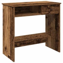 Berkfield Home Desk Old Wood 80x40x75 cm Engineered Wood in Brown - Size: 80 x 40 x 75 cm - thumbnail 2