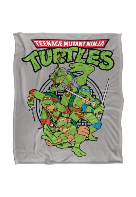 Teenage Mutant Ninja Turtles TMNT Group Silky Touch Super Soft Throw Blanket 152 X 127 cm in White - image 1