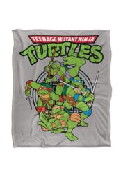 Teenage Mutant Ninja Turtles TMNT Group Silky Touch Super Soft Throw Blanket 152 X 127 cm in White - thumbnail 1