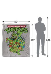 Teenage Mutant Ninja Turtles TMNT Group Silky Touch Super Soft Throw Blanket 152 X 127 cm in White - thumbnail 5