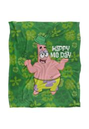 Spongebob Happy Me Day Silky Touch Super Soft Throw Blanket 152 X 127 cm in White - thumbnail 1