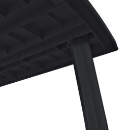Berkfield Home Garden Table Anthracite 216x90x72 cm Plastic in Black - Size: 216 x 90 x 72 cm - thumbnail 4