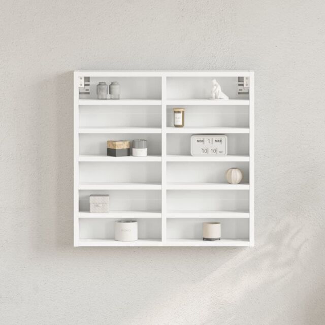 Berkfield Home Vitrine Cabinet White 60x8.5x58 cm Engineered Wood - image 1