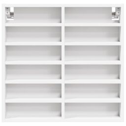 Berkfield Home Vitrine Cabinet White 60x8.5x58 cm Engineered Wood - thumbnail 4