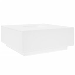 Berkfield Home Coffee Table White 100x100x40 cm Engineered Wood - Size: 100 x 100 x 40 cm - thumbnail 2