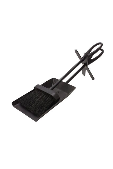 JVL Purbeck Hearth Set Fireplace Fire Tools Set Black - image 1