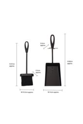JVL Purbeck Hearth Set Fireplace Fire Tools Set Black - thumbnail 6