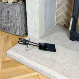 JVL Purbeck Hearth Set Fireplace Fire Tools Set Black - thumbnail 7