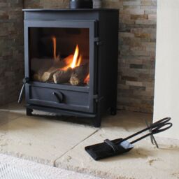 JVL Purbeck Hearth Set Fireplace Fire Tools Set Black - thumbnail 9