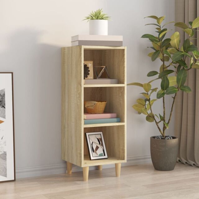 Berkfield Home Sideboard Sonoma Oak 34.5x32.5x90 cm Engineered Wood in Brown - image 1
