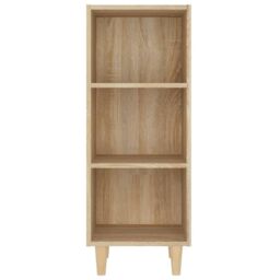 Berkfield Home Sideboard Sonoma Oak 34.5x32.5x90 cm Engineered Wood in Brown - thumbnail 5