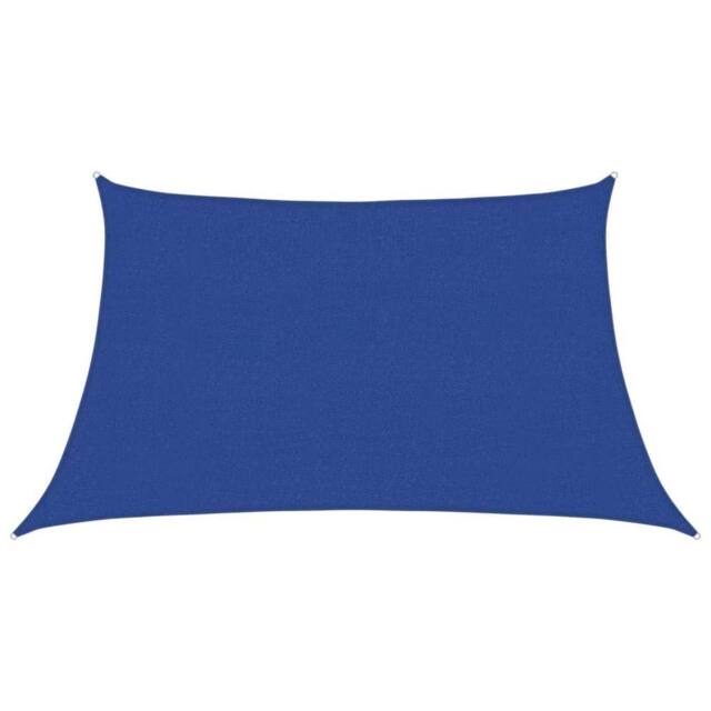 Berkfield Home Sunshade Sail 160 g/m ² Blue 3/4x2 m HDPE - image 1