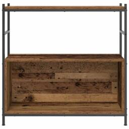 Berkfield Home Sturdy Book Cabinet Smoked Oak 80x30x78, 5 cm Engineered Wood in Brown - thumbnail 6