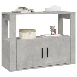 Berkfield Home Sideboard Concrete Grey 80x30x60 cm Engineered Wood - Size: 80 x 30 x 60 cm - thumbnail 4