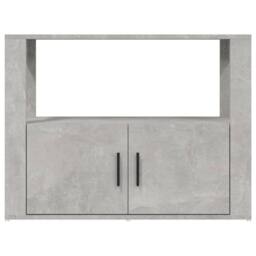 Berkfield Home Sideboard Concrete Grey 80x30x60 cm Engineered Wood - Size: 80 x 30 x 60 cm - thumbnail 6