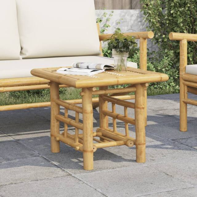 Berkfield Home Side Table 45x45x45 cm Bamboo in Brown - Size: 45 x 45 x 45 cm - image 1