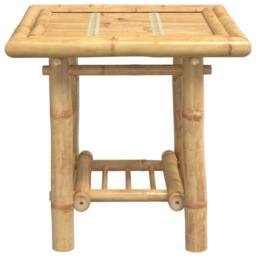 Berkfield Home Side Table 45x45x45 cm Bamboo in Brown - Size: 45 x 45 x 45 cm - thumbnail 3