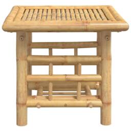 Berkfield Home Side Table 45x45x45 cm Bamboo in Brown - Size: 45 x 45 x 45 cm - thumbnail 4