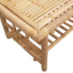 Berkfield Home Side Table 45x45x45 cm Bamboo in Brown - Size: 45 x 45 x 45 cm - thumbnail 6