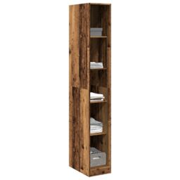 Berkfield Home Wardrobe Old Wood 30x50x200 cm Engineered Wood in Brown - Size: 30 x 50 x 200 cm - thumbnail 3