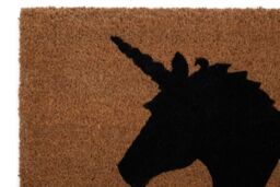 Orsina Unicorn Doormat in Brown - Size: 100 cm diameter - thumbnail 3