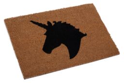 Orsina Unicorn Doormat in Brown - Size: 100 cm diameter - thumbnail 2