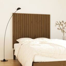 Berkfield Home Wall Headboard Honey Brown 127.5x3x110 cm Solid Wood Pine - thumbnail 2