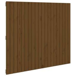 Berkfield Home Wall Headboard Honey Brown 127.5x3x110 cm Solid Wood Pine - thumbnail 1