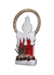 Shatchi B/O LED Red Foam Single Candle-31cm, 1 LED - thumbnail 3