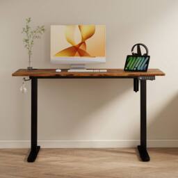 Levede 120 cmElectric Standing Desk Height Adjustable Memory Control in Brown - thumbnail 2