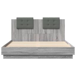 Berkfield Home Bed Frame without Mattress Grey Sonoma 120x200 cm - Size: Small Double - thumbnail 4