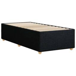 Berkfield Home Bed Frame without Mattress Black¬†Single¬†Fabric in Black - Size: Single - thumbnail 6